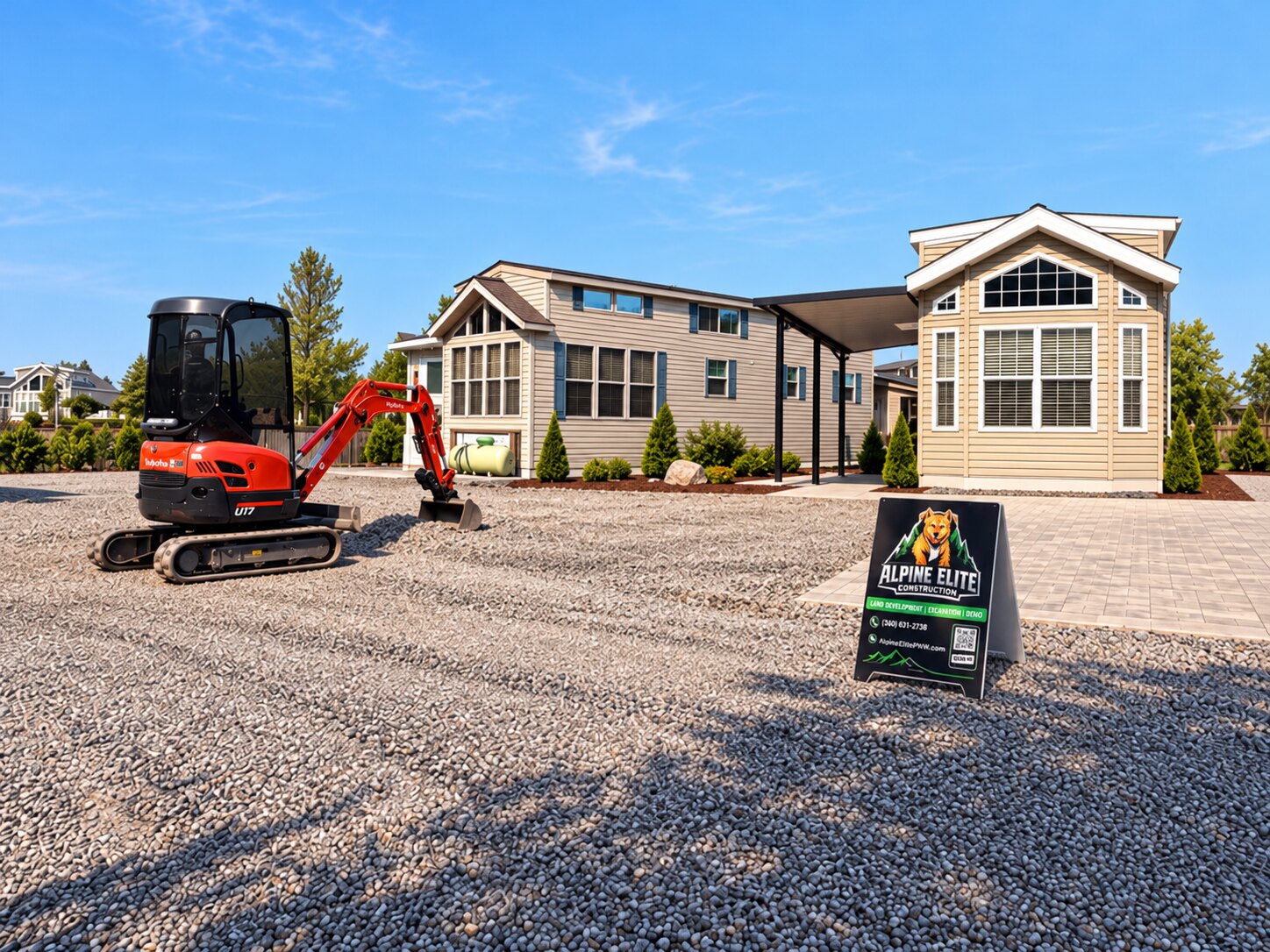 Excavation & Land Clearing project completed by Alpine Elite Construction