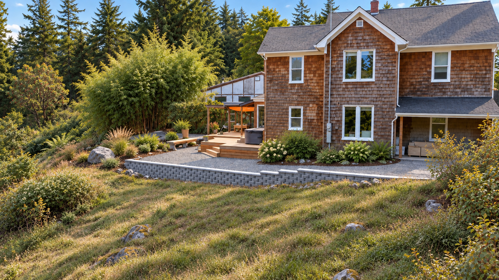 Hardscapes project completed by Alpine Elite Construction